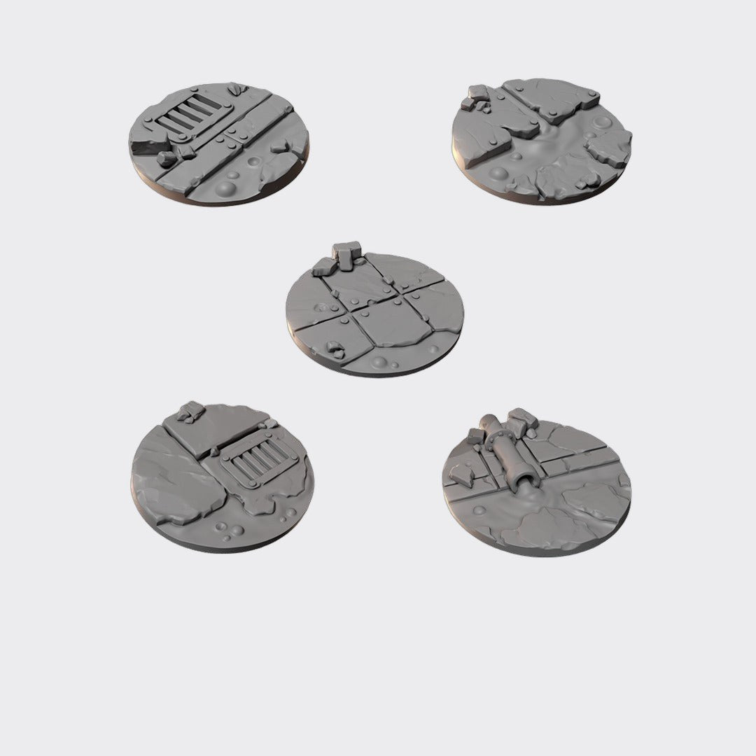 Pack Anvil Wardens Topper 32mm A — bits de conversión sci-fi grimdark de Greytide Studio, resina 32mm sin pintar
