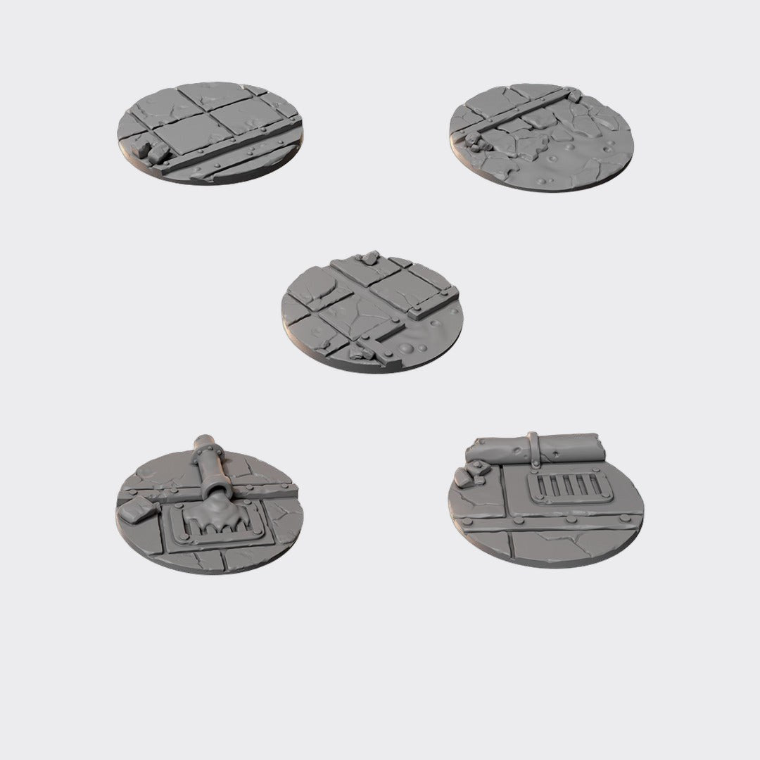 Pack Anvil Wardens Topper 32mm B — bits de conversión sci-fi grimdark de Greytide Studio, resina 32mm sin pintar