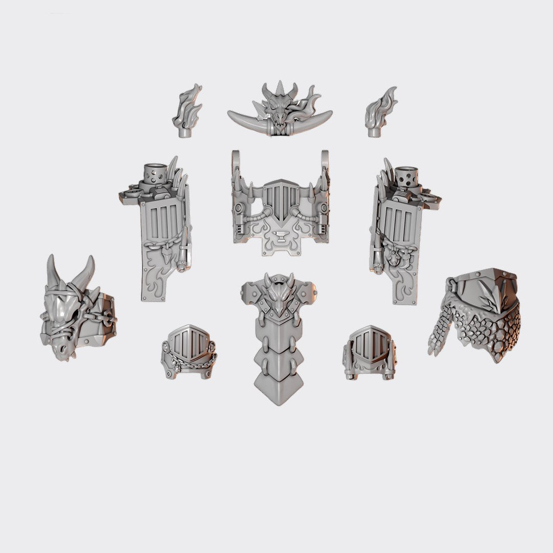 Pack conversión Dreadnought Anvil Wardens — bits de conversión sci-fi grimdark de Greytide Studio, resina 32mm sin pintar