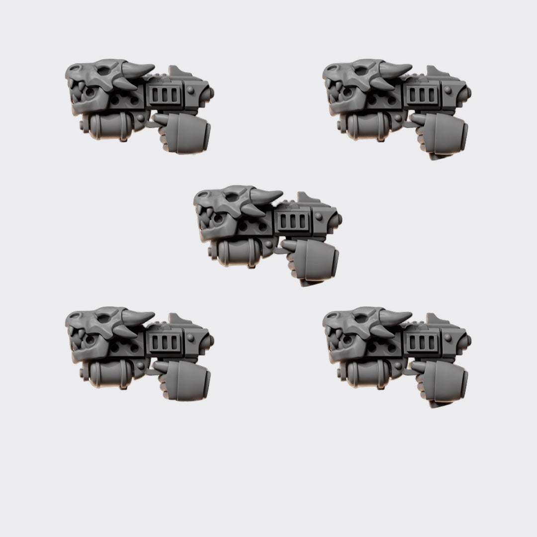 Pistola lanzallamas Anvil Wardens A — bits de conversión sci-fi grimdark de Greytide Studio, resina 32mm sin pintar