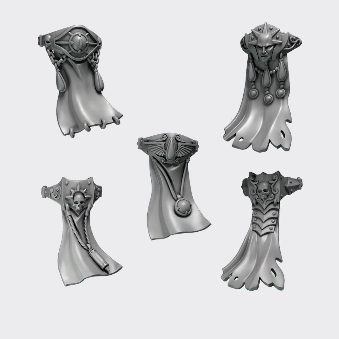 Tabardos Terminator Crimson Lords — bits de conversión sci-fi grimdark de Greytide Studio, resina 32mm sin pintar