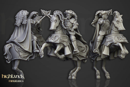 Baronesa de Lunnenburg, miniatura de resina 28mm de Imperio Sunland de Highland Miniatures