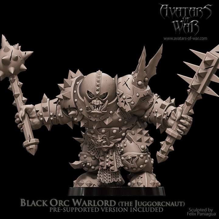 Senor Orco Acorazado, el Arrollador · miniatura de resina 28 mm · Orcos y Goblins · Drakholm