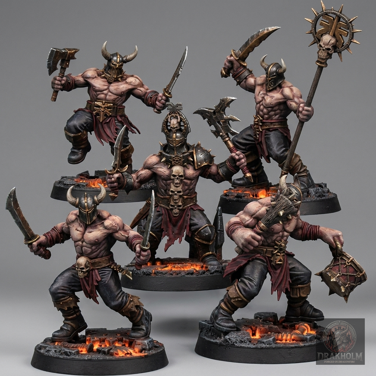 Miniatura pintada en resina 32mm - Drakholm