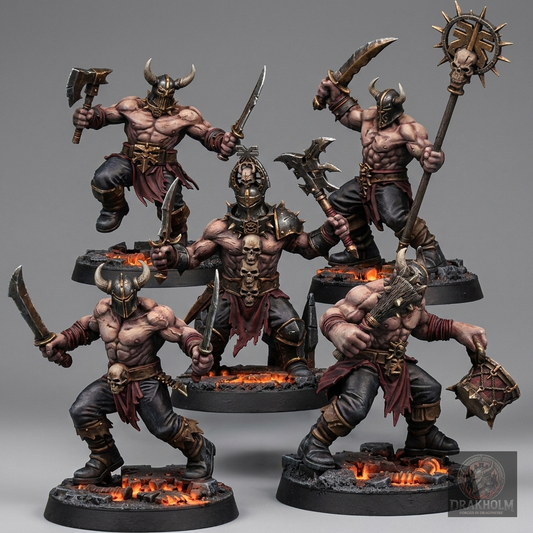 Miniatura pintada en resina 32mm - Drakholm
