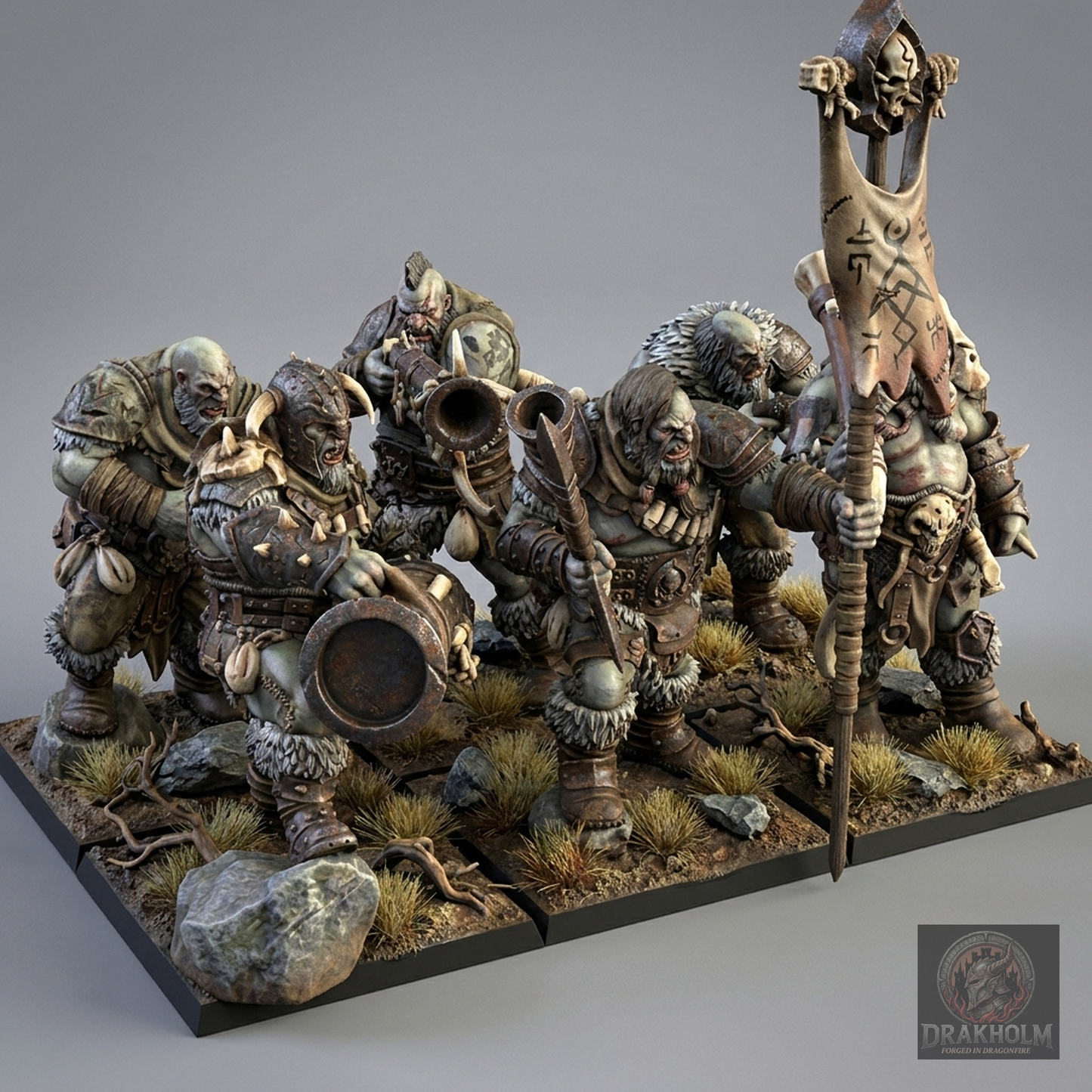 Miniatura pintada en resina 32mm - Drakholm