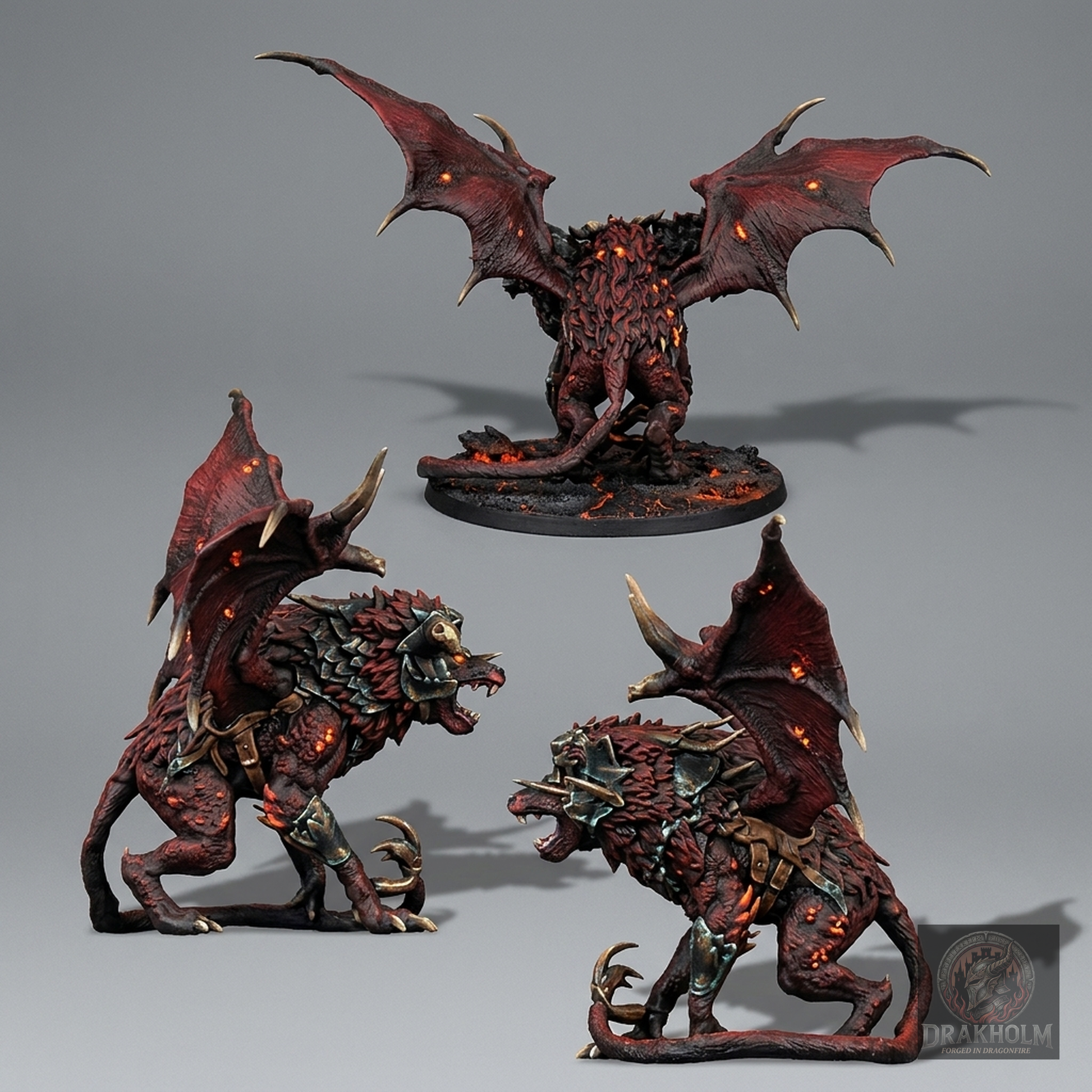 Miniatura pintada en resina 32mm - Drakholm
