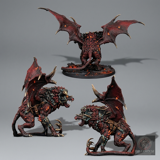 Miniatura pintada en resina 32mm - Drakholm
