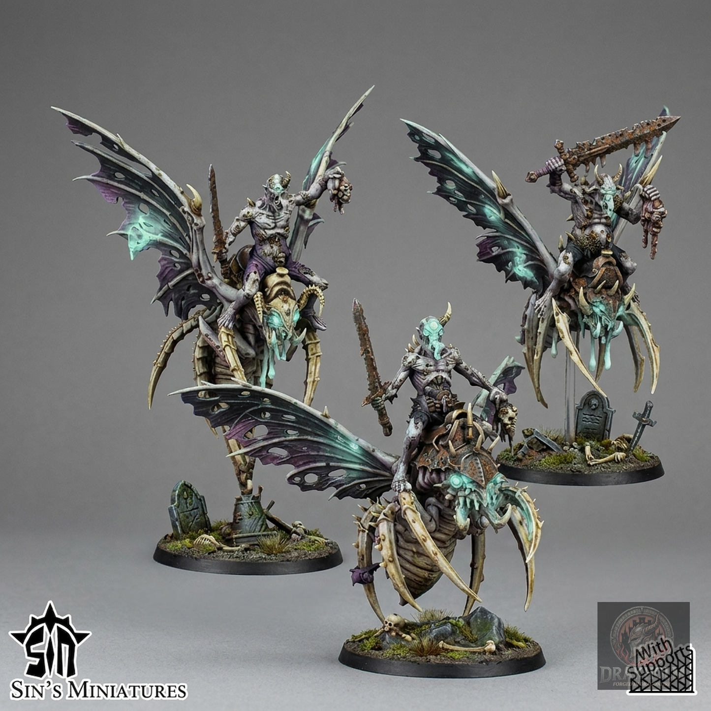Miniatura pintada en resina 32mm - Drakholm