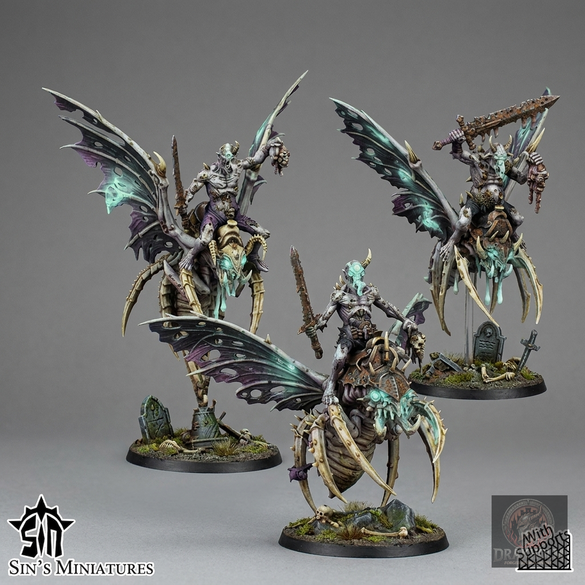 Miniatura pintada en resina 32mm - Drakholm
