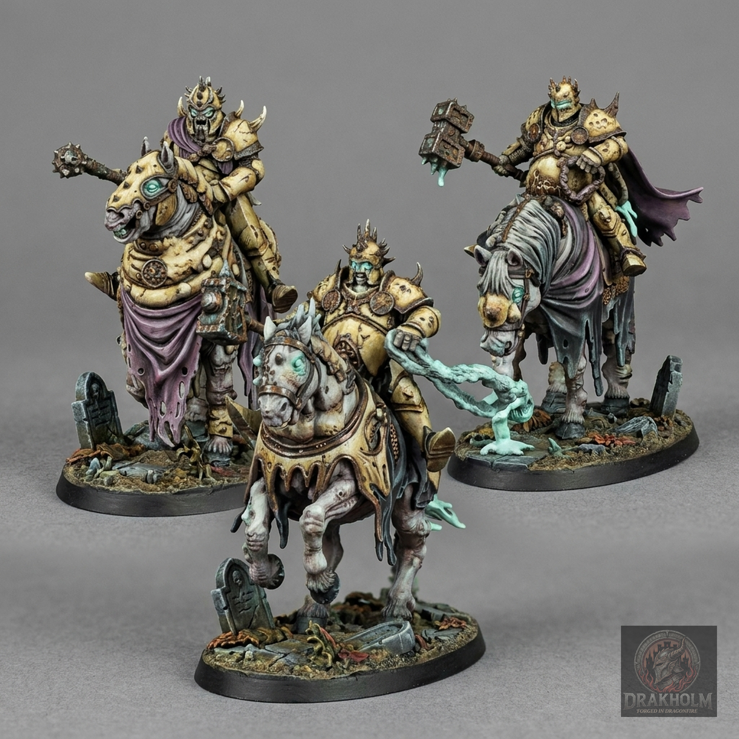 Miniatura pintada en resina 32mm - Drakholm