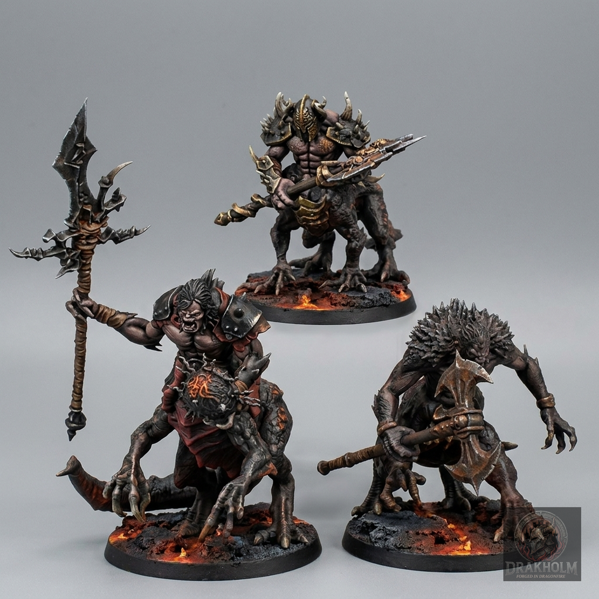 Miniatura pintada en resina 32mm - Drakholm