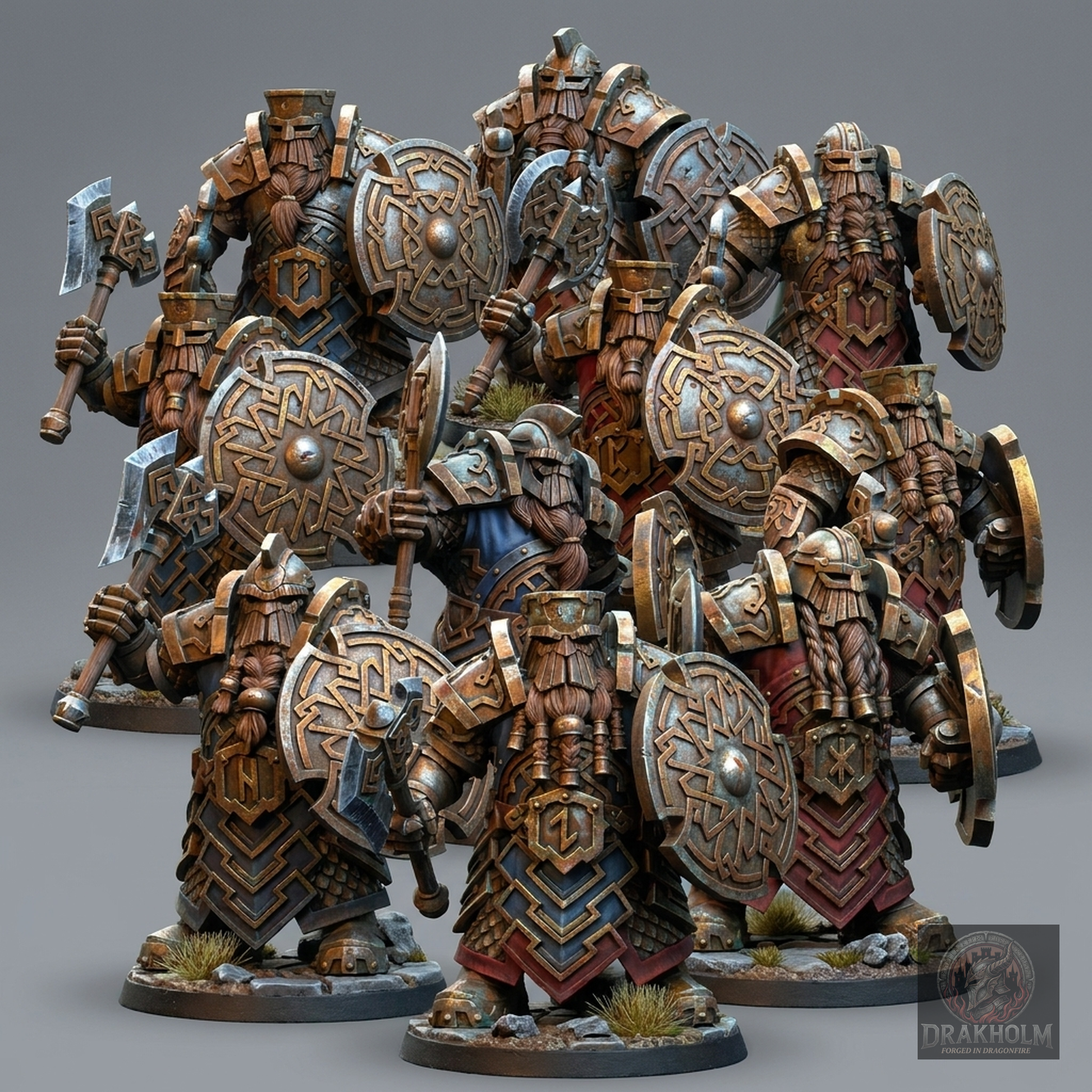 Miniatura pintada en resina 32mm - Drakholm