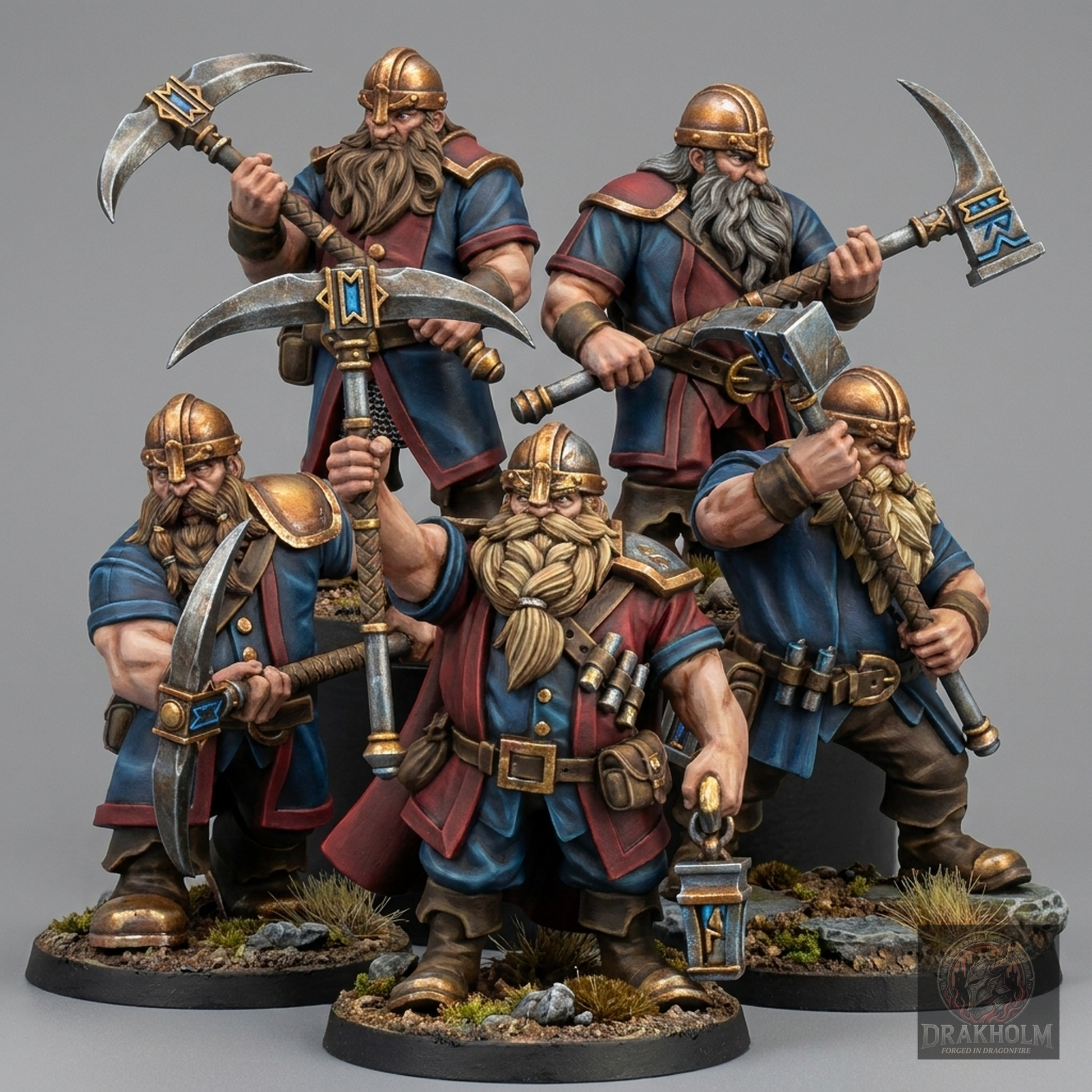 Miniatura pintada en resina 32mm - Drakholm