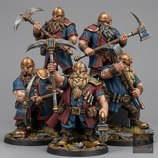Miniatura pintada en resina 32mm - Drakholm