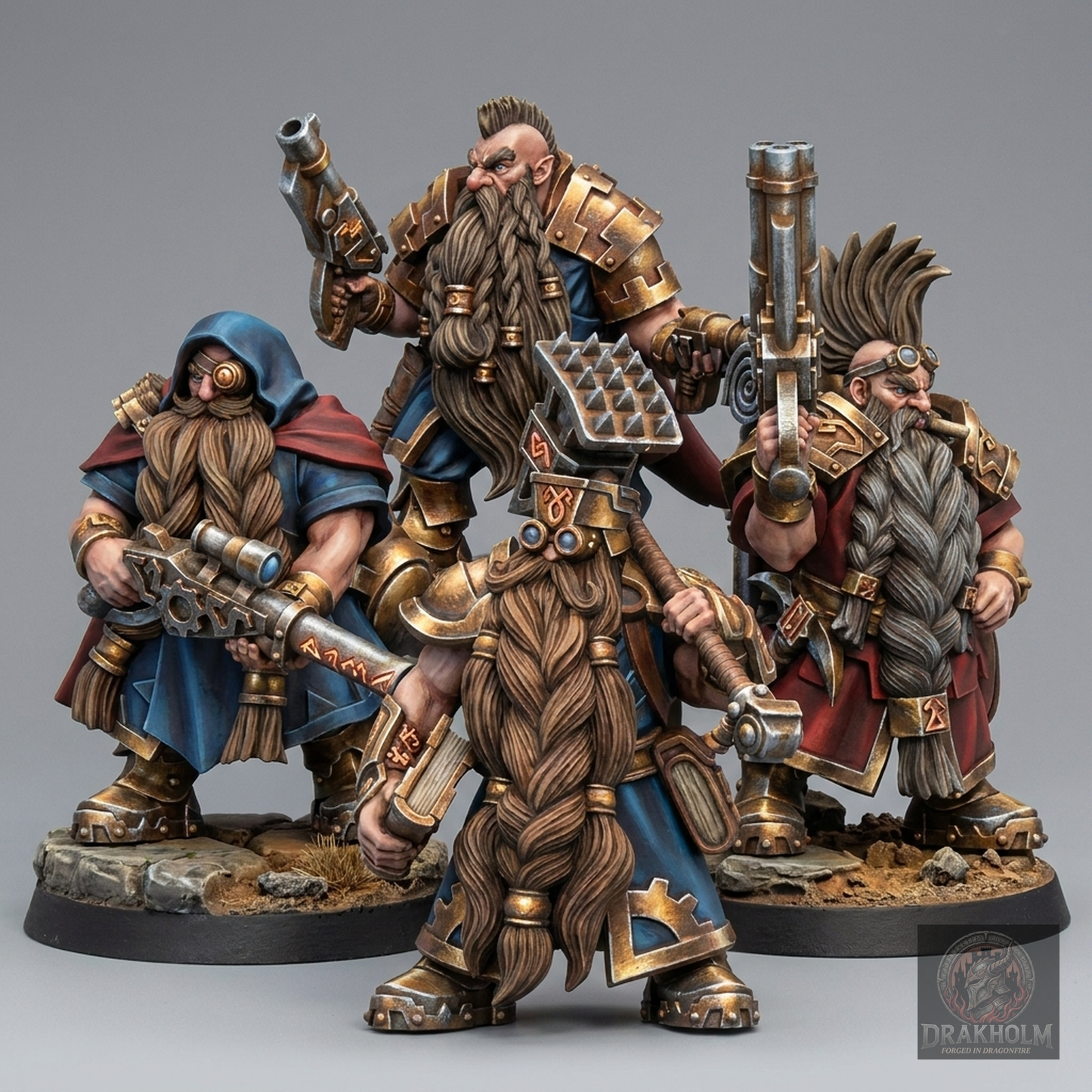 Miniatura pintada en resina 32mm - Drakholm