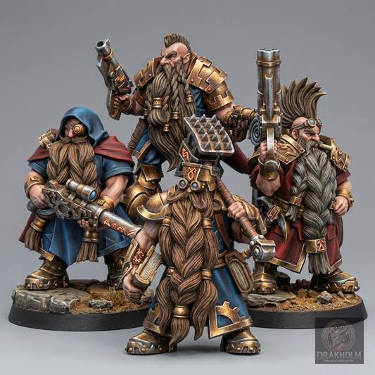 Miniatura pintada en resina 32mm - Drakholm