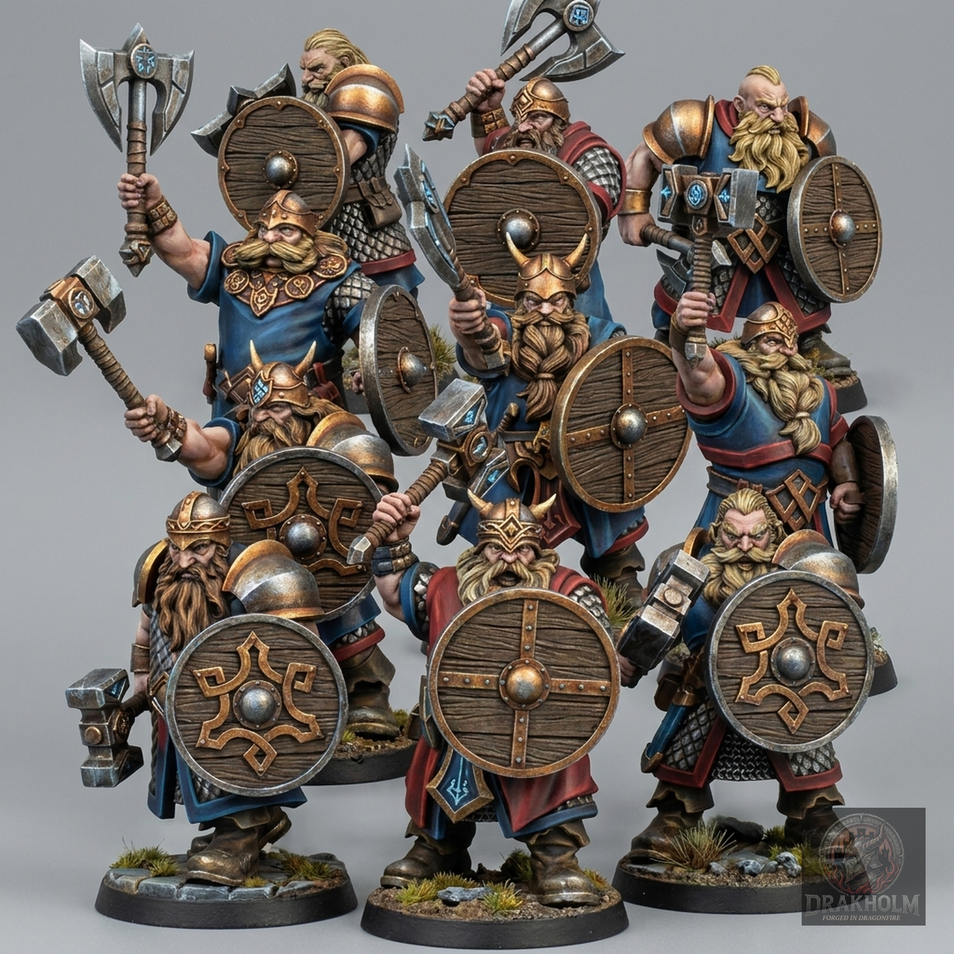 Miniatura pintada en resina 32mm - Drakholm