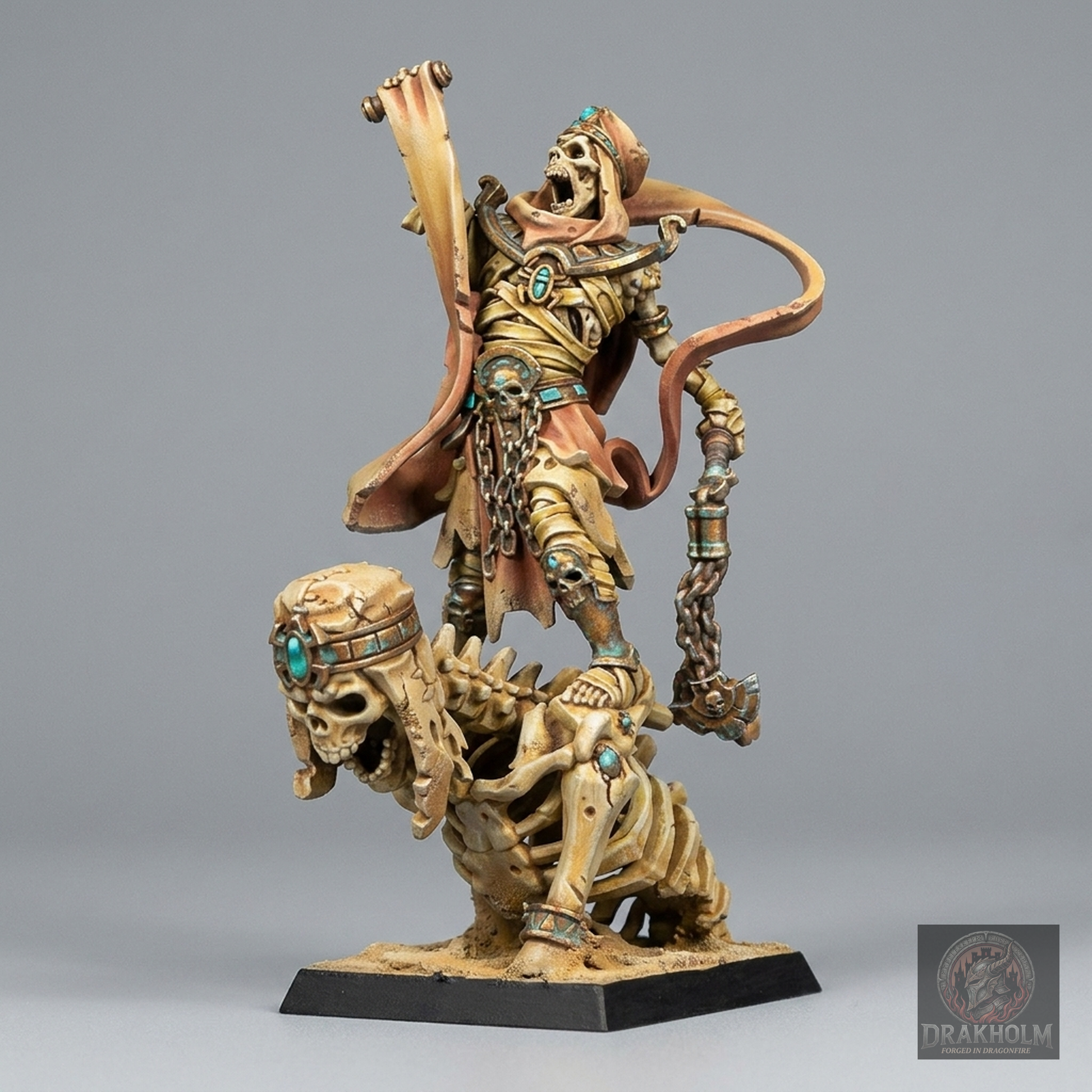 Miniatura pintada en resina 32mm - Drakholm