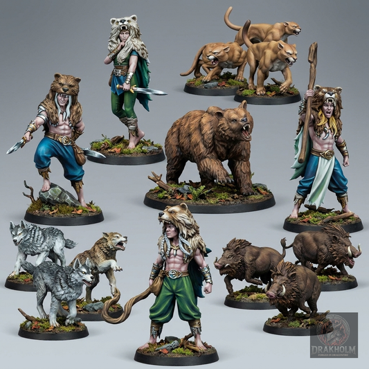 Miniatura pintada en resina 32mm - Drakholm