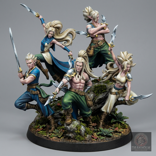 Miniatura pintada en resina 32mm - Drakholm