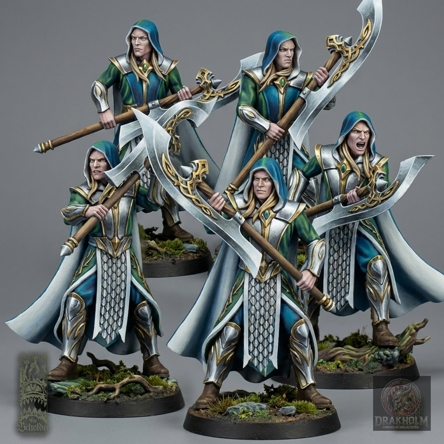 Miniatura pintada en resina 32mm - Drakholm