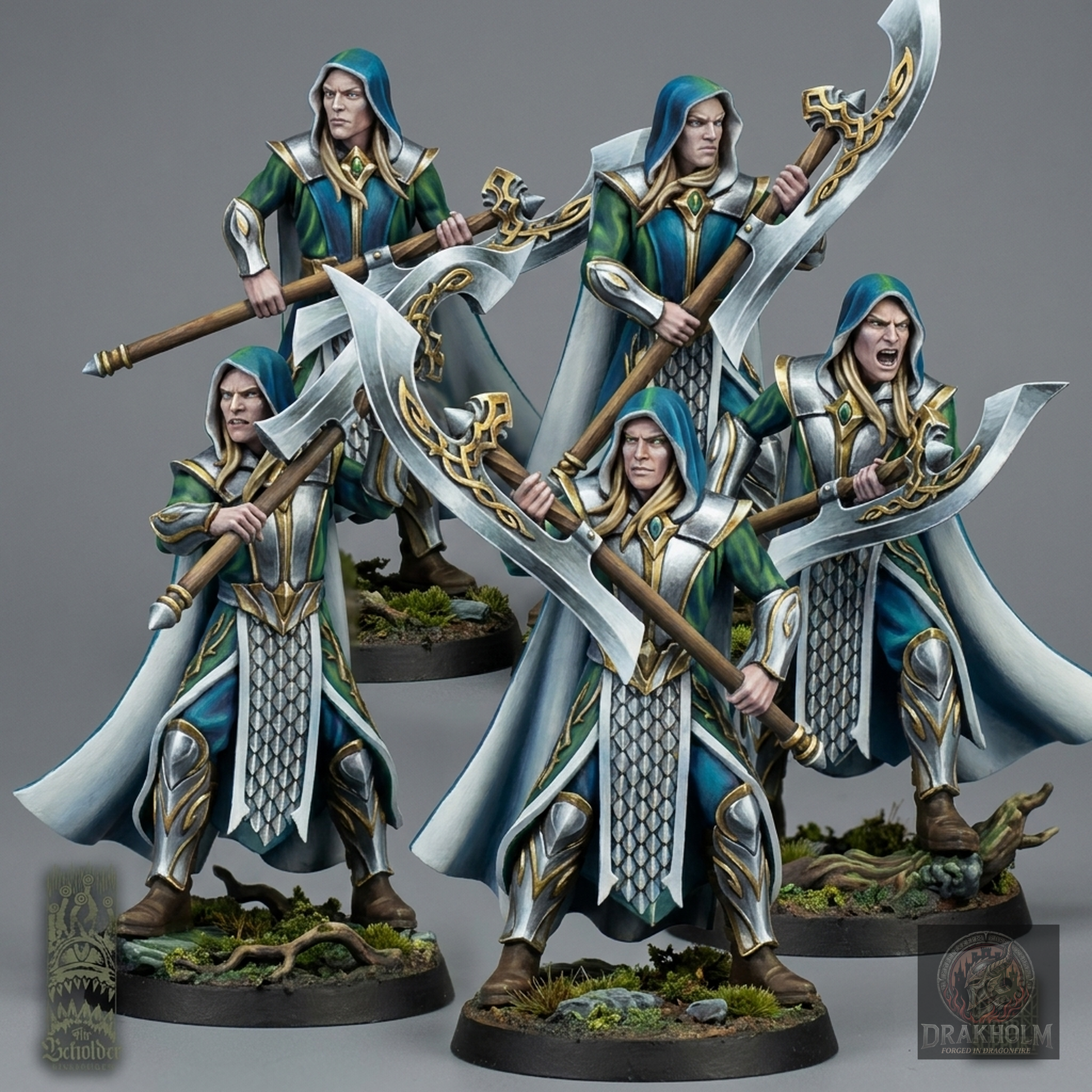 Miniatura pintada en resina 32mm - Drakholm