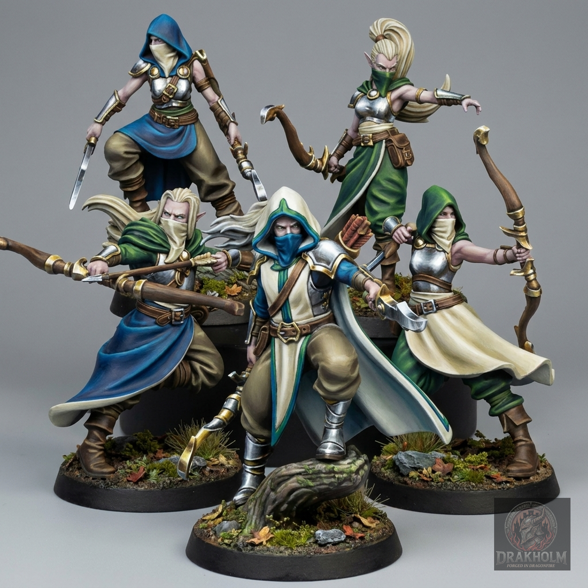 Miniatura pintada en resina 32mm - Drakholm