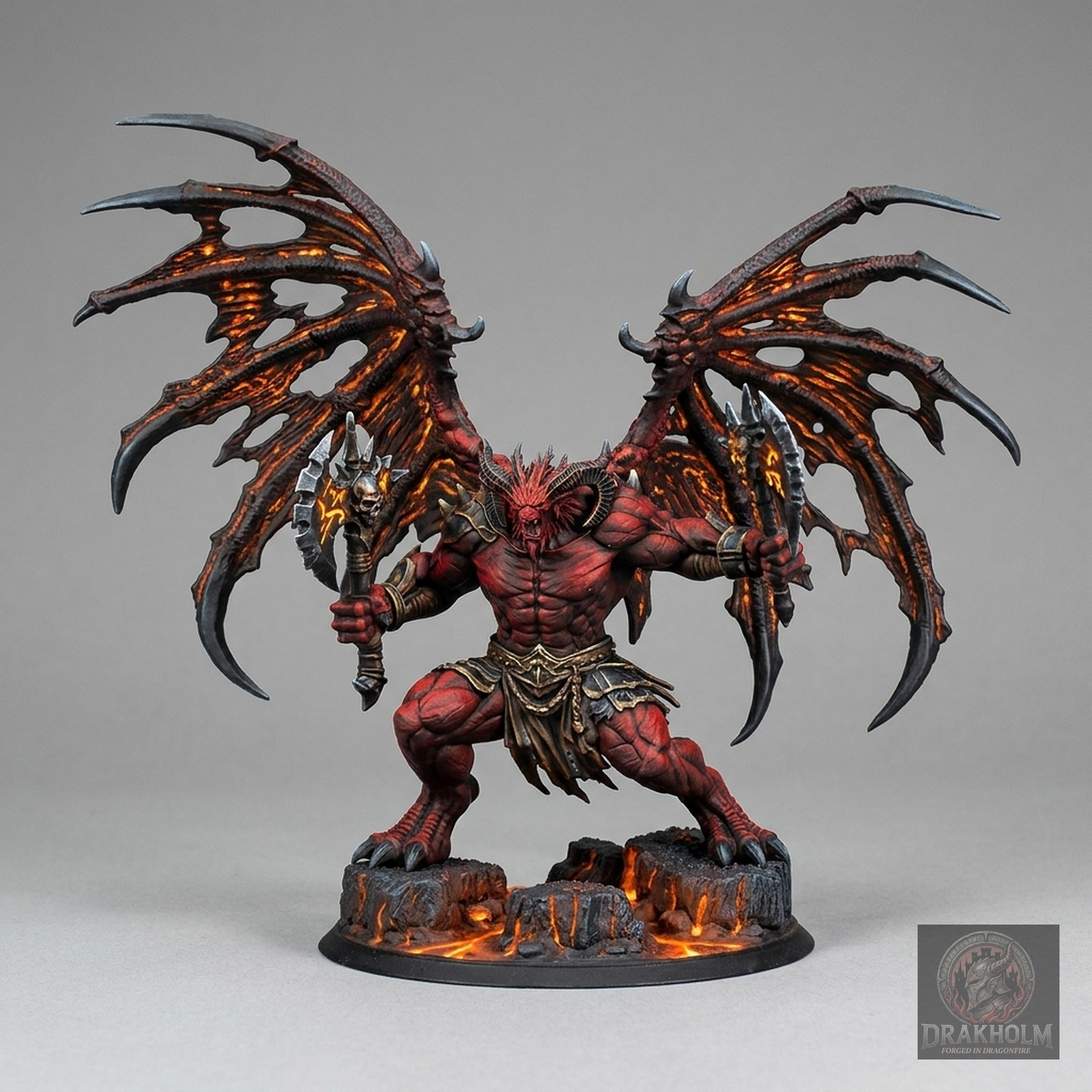 Miniatura pintada en resina 32mm - Drakholm