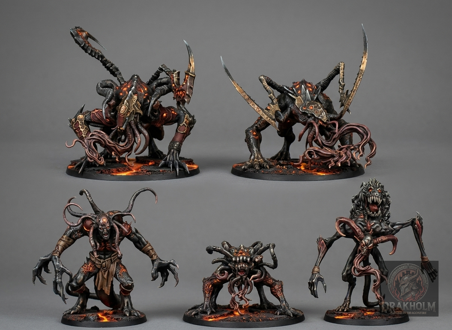 Miniatura pintada en resina 32mm - Drakholm