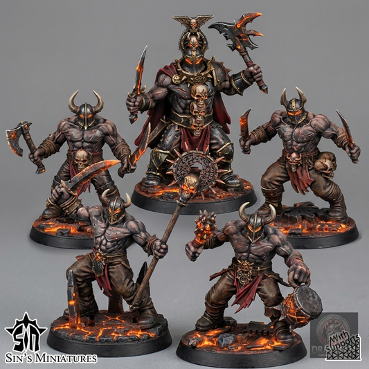 Miniatura pintada en resina 32mm - Drakholm