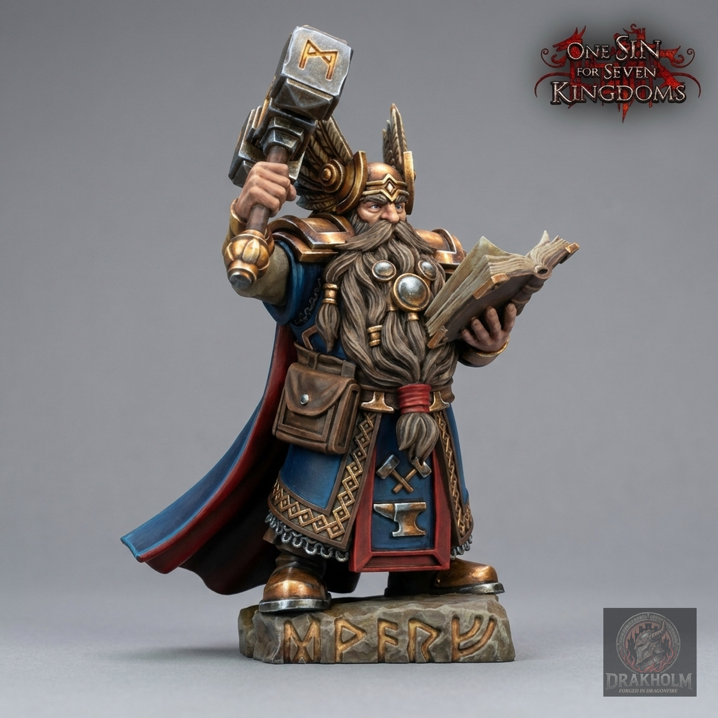 Miniatura pintada en resina 32mm - Drakholm