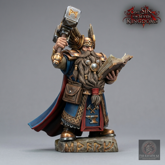 Miniatura pintada en resina 32mm - Drakholm