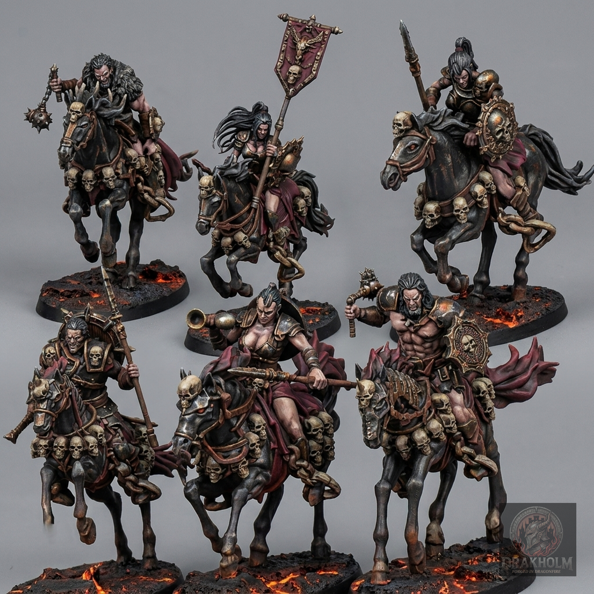Miniatura pintada en resina 32mm - Drakholm