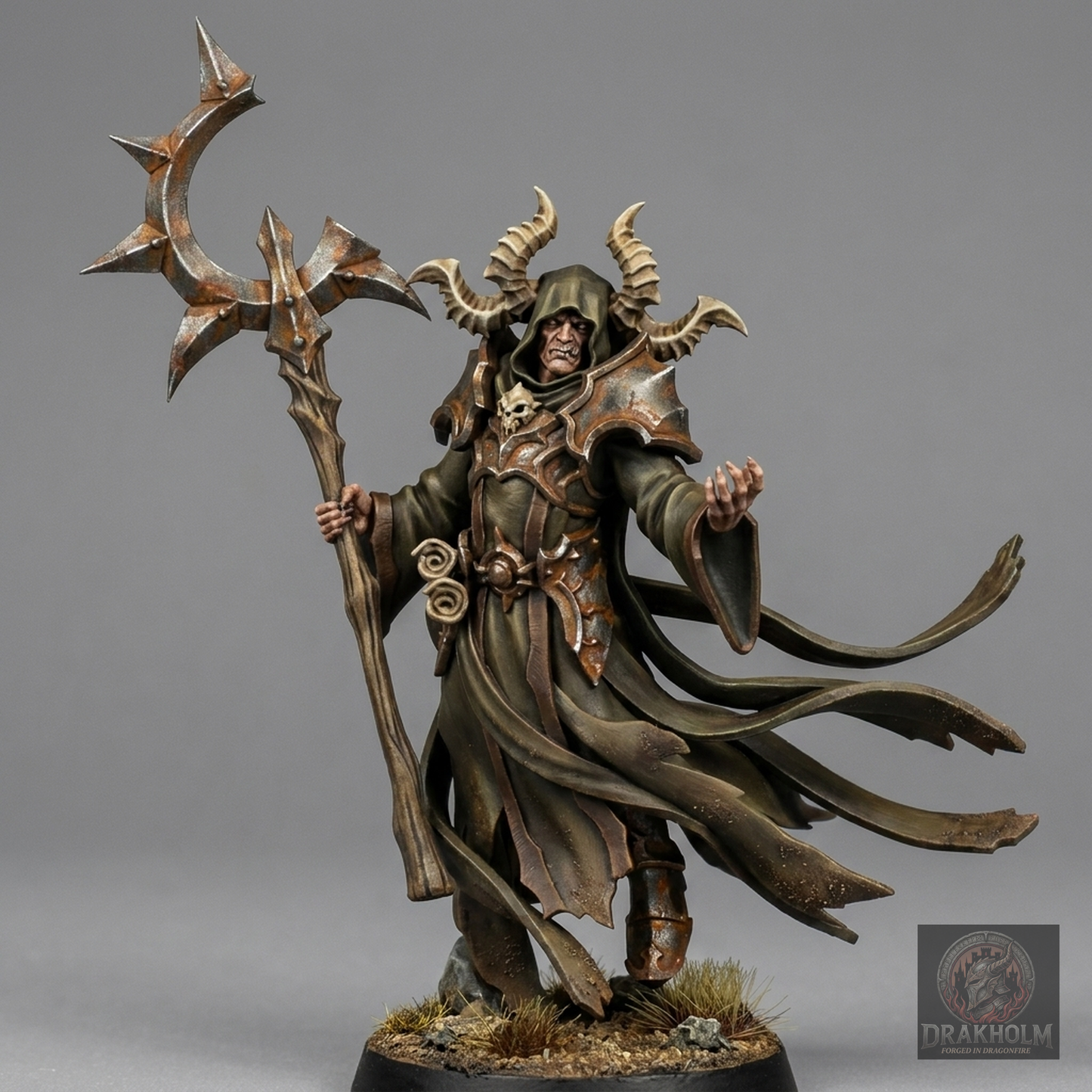 Miniatura pintada en resina 32mm - Drakholm
