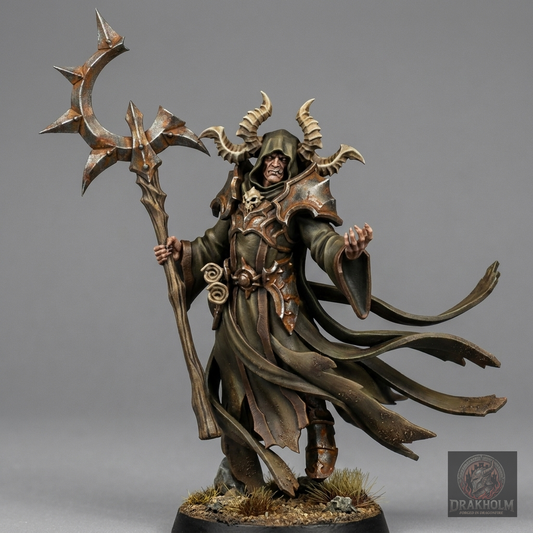 Miniatura pintada en resina 32mm - Drakholm