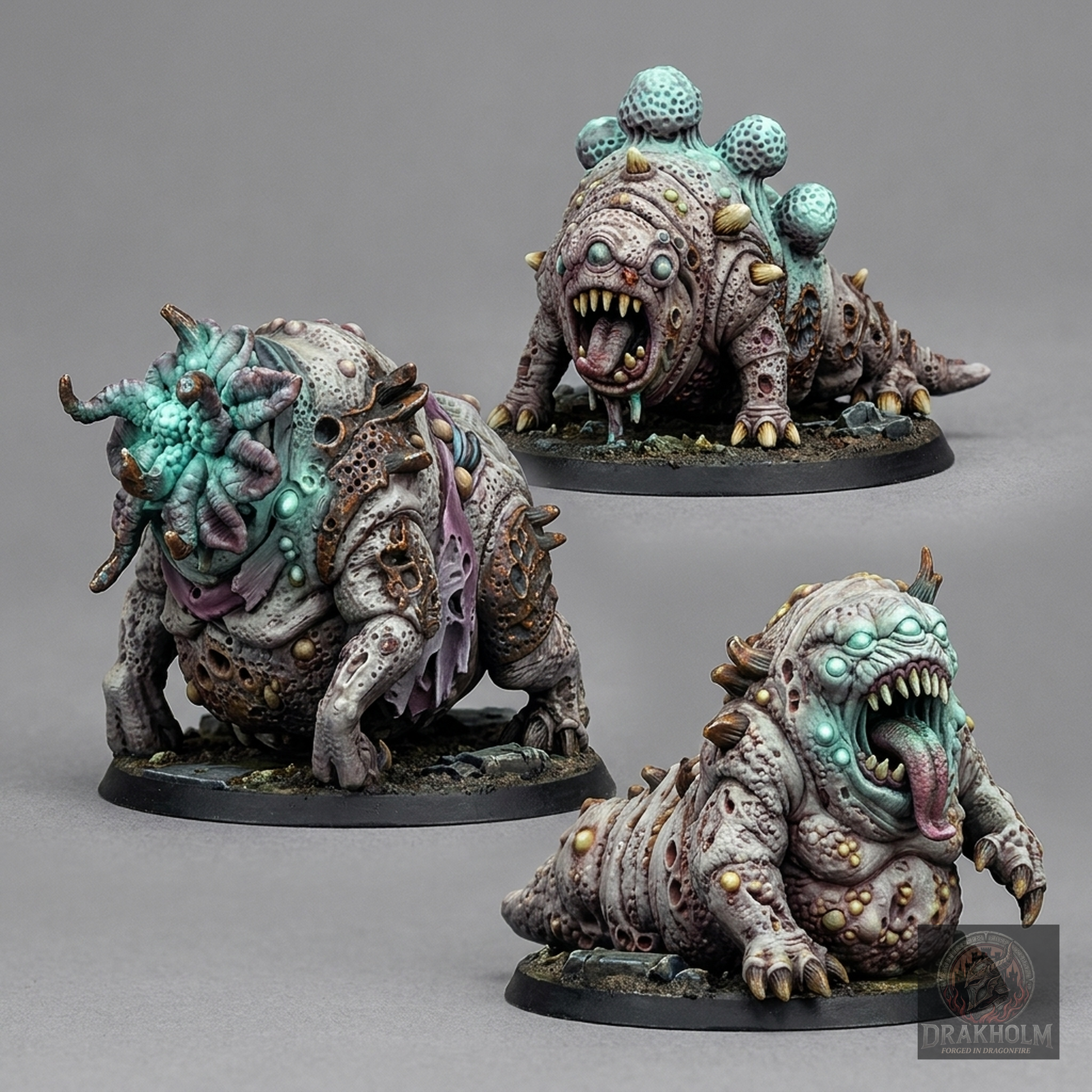 Miniatura pintada en resina 32mm - Drakholm