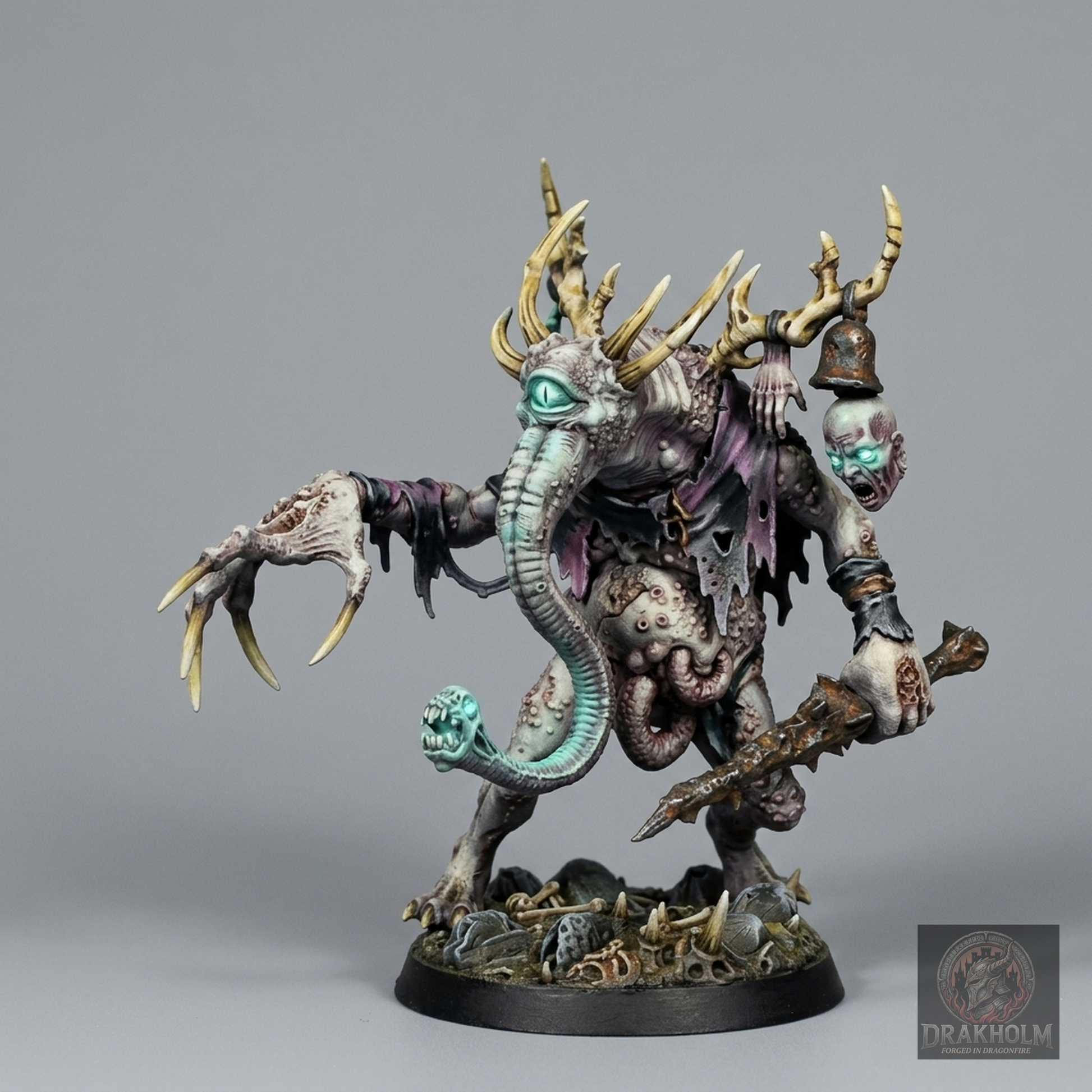 Miniatura pintada en resina 32mm - Drakholm