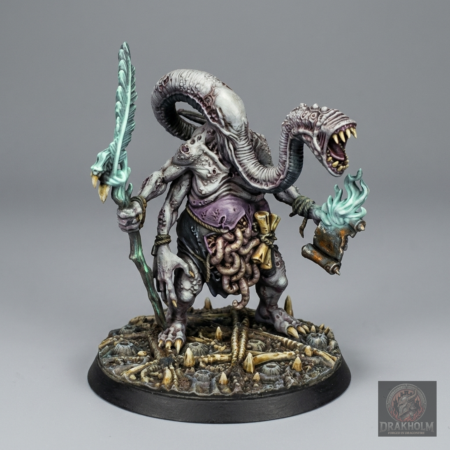 Miniatura pintada en resina 32mm - Drakholm