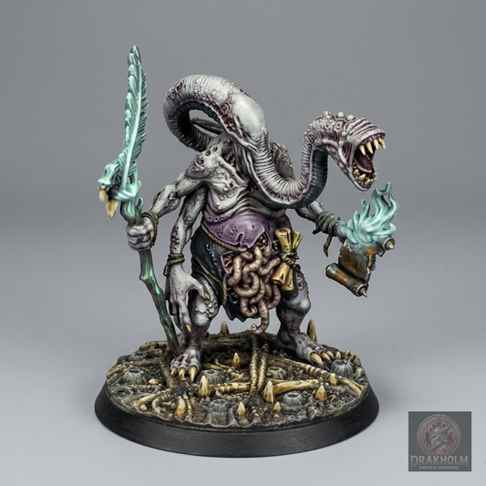Miniatura pintada en resina 32mm - Drakholm