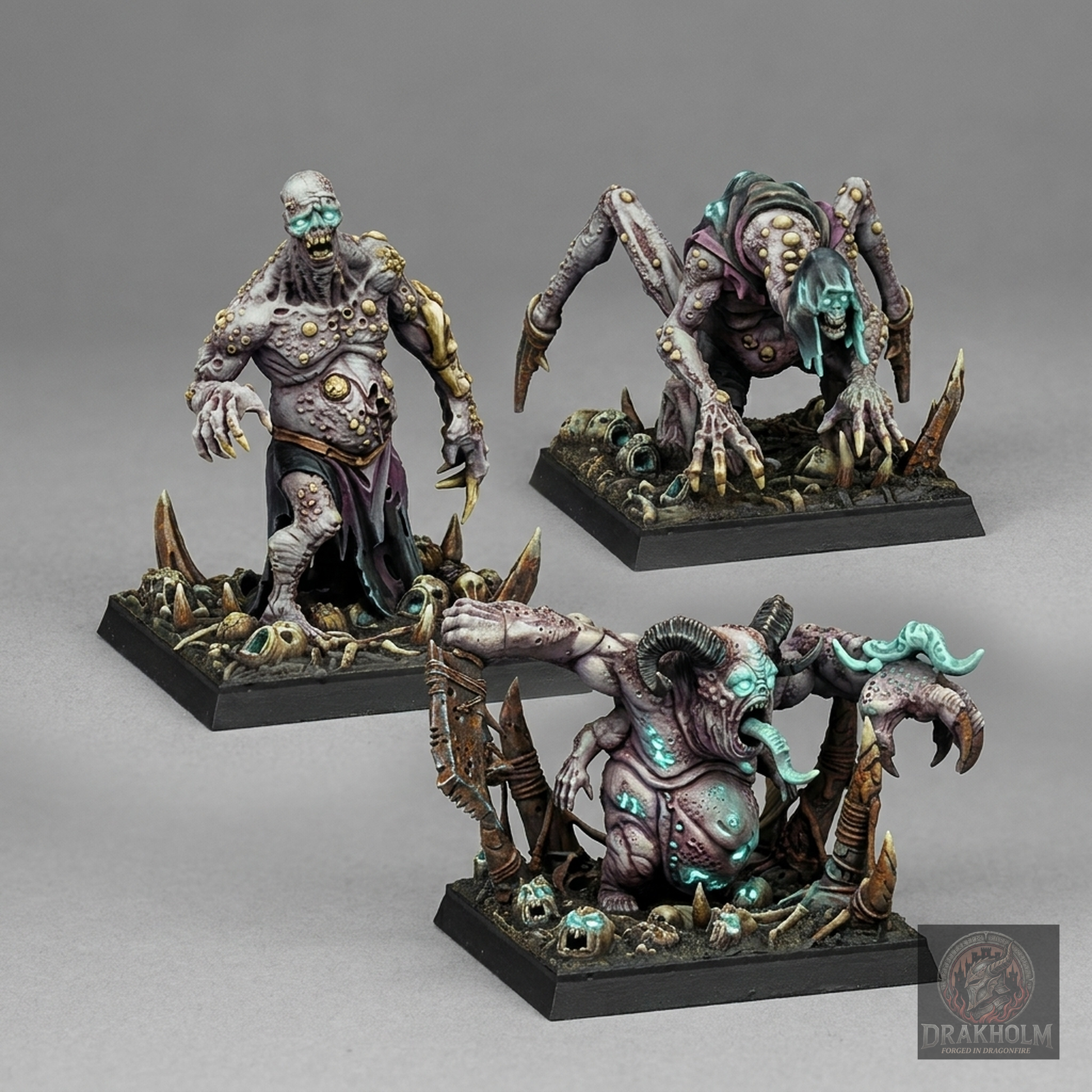 Miniatura pintada en resina 32mm - Drakholm