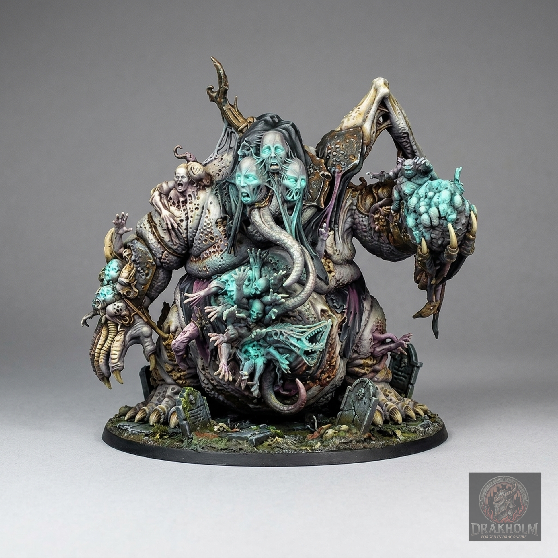 Miniatura pintada en resina 32mm - Drakholm