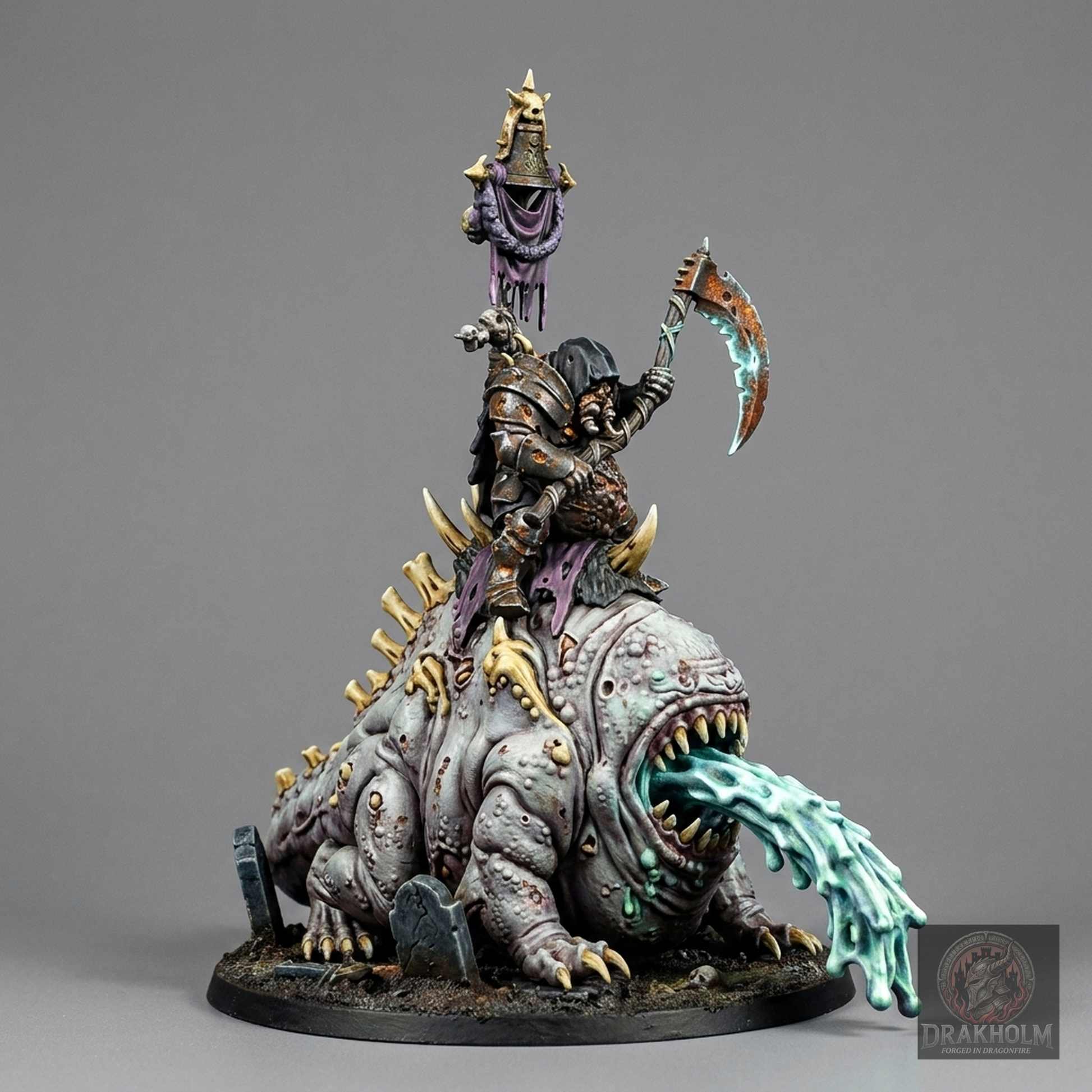 Miniatura pintada en resina 32mm - Drakholm