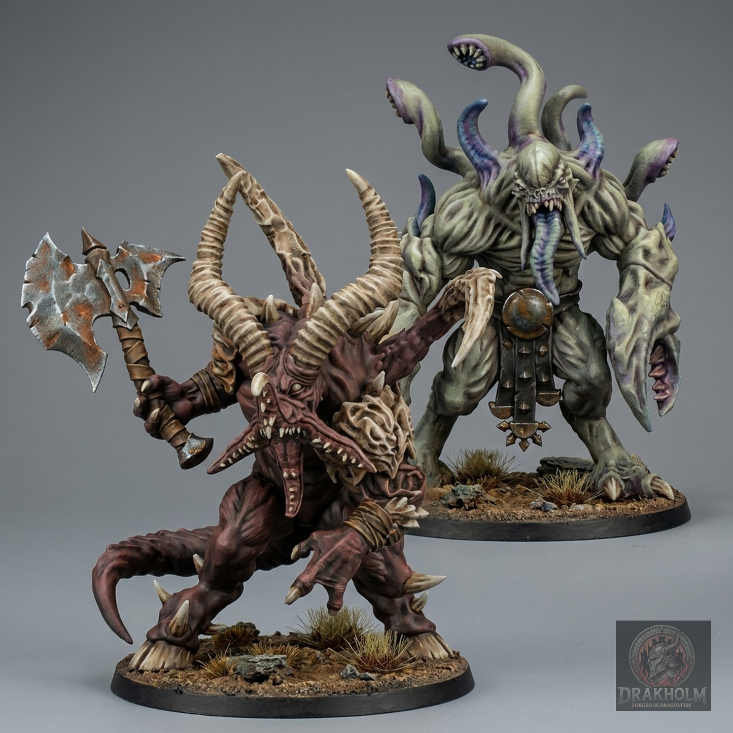 Miniatura pintada en resina 32mm - Drakholm