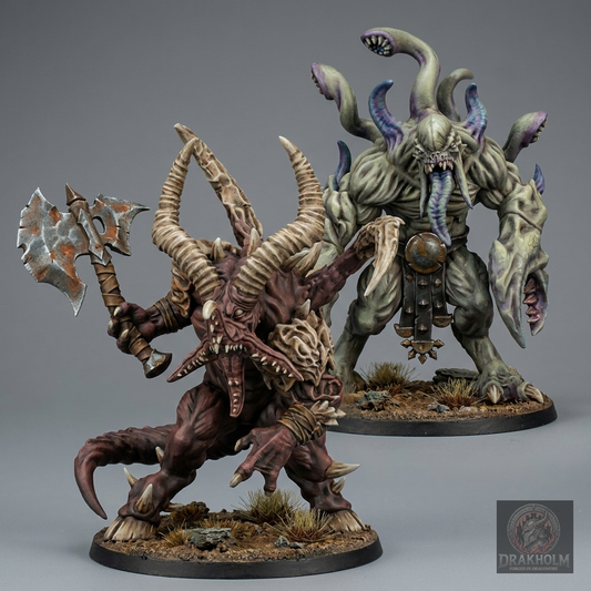 Miniatura pintada en resina 32mm - Drakholm