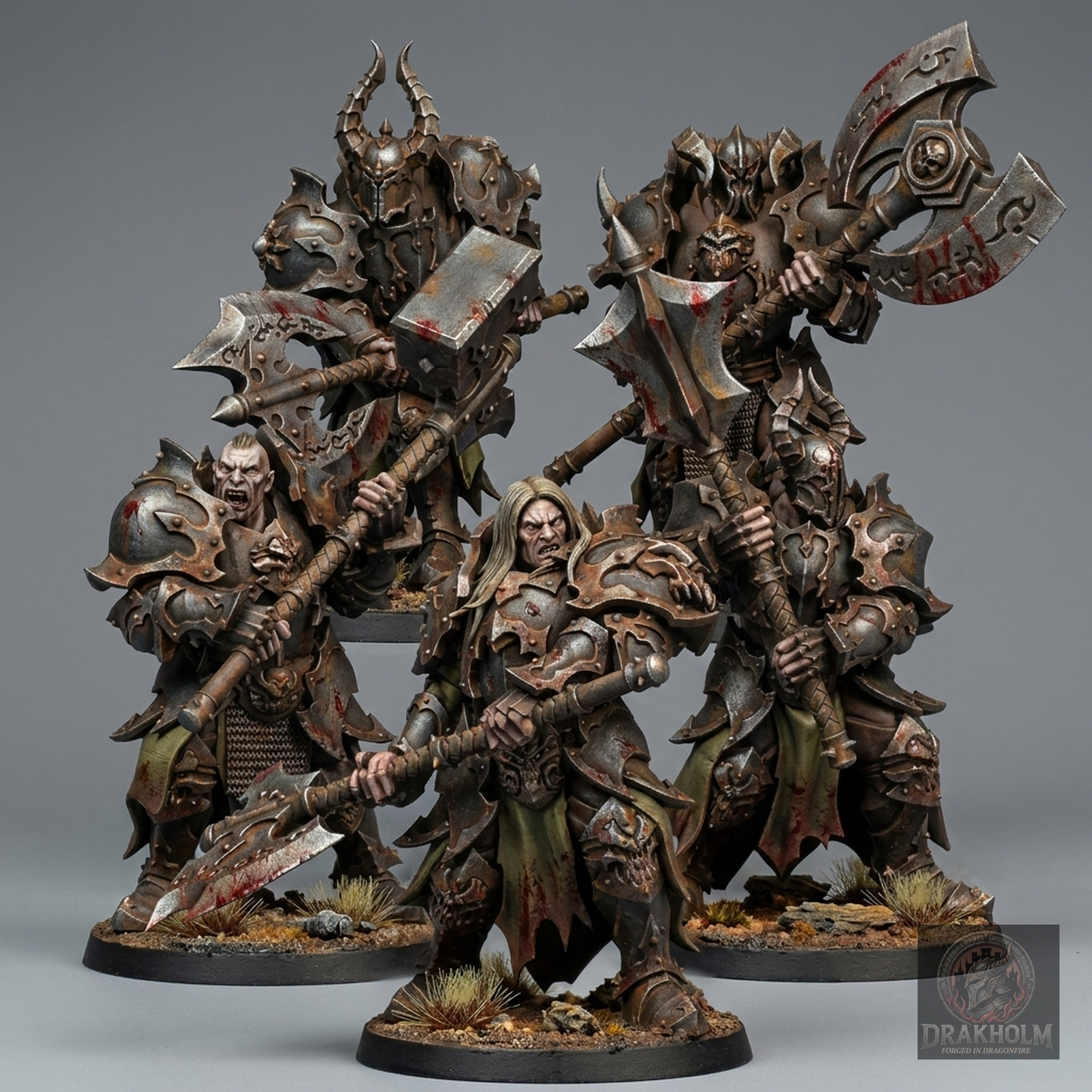 Miniatura pintada en resina 32mm - Drakholm