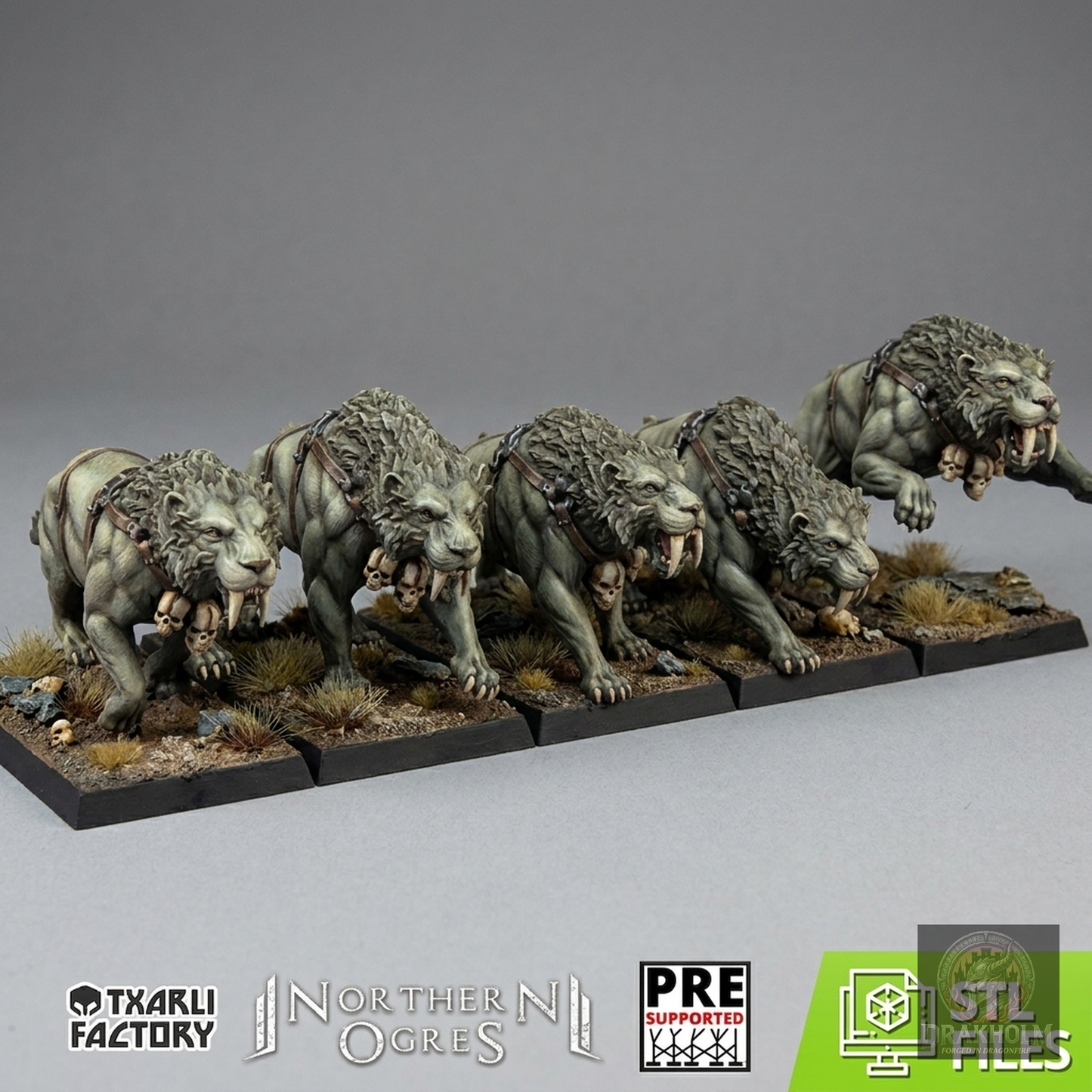 Miniatura pintada en resina 32mm - Drakholm