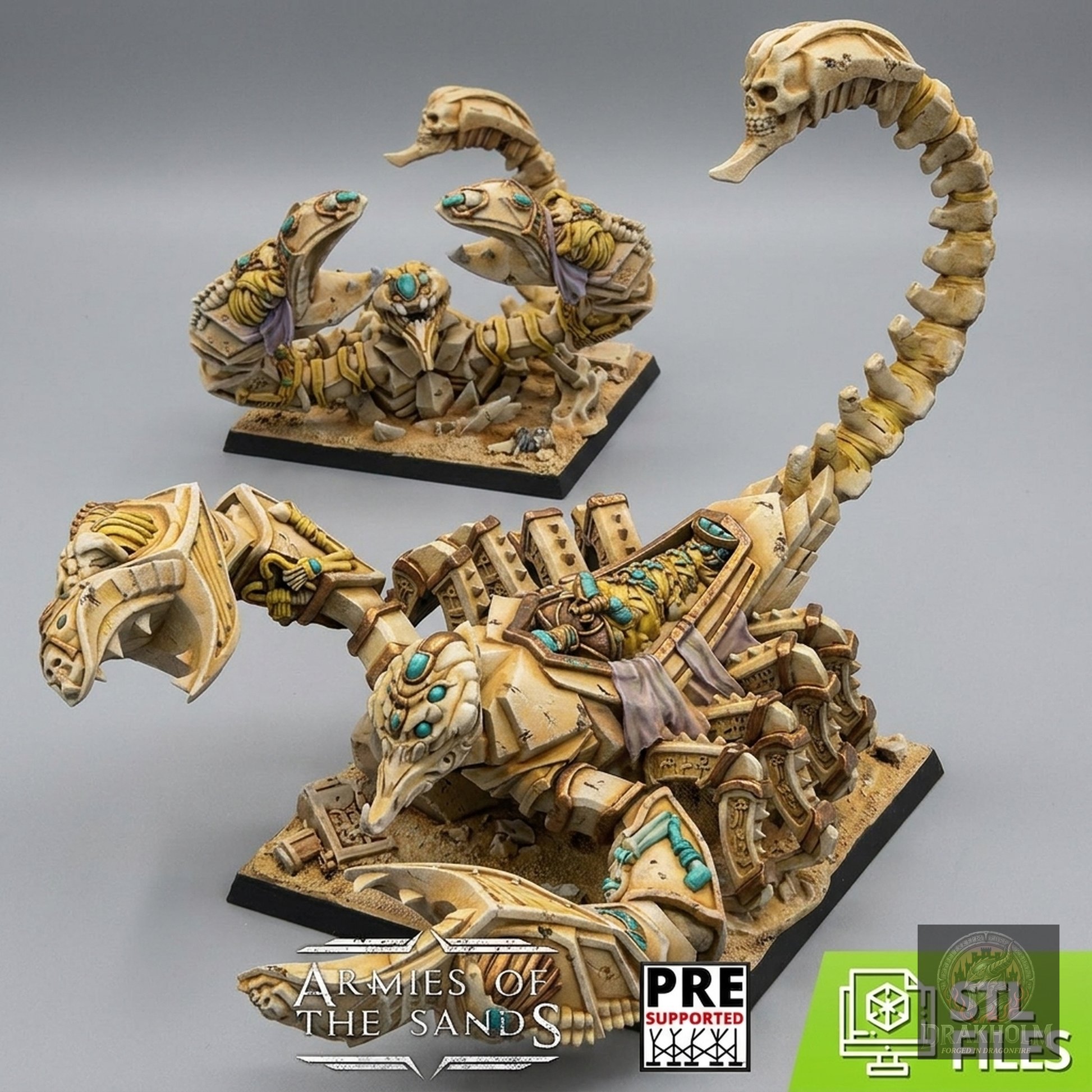 Miniatura pintada en resina 32mm - Drakholm