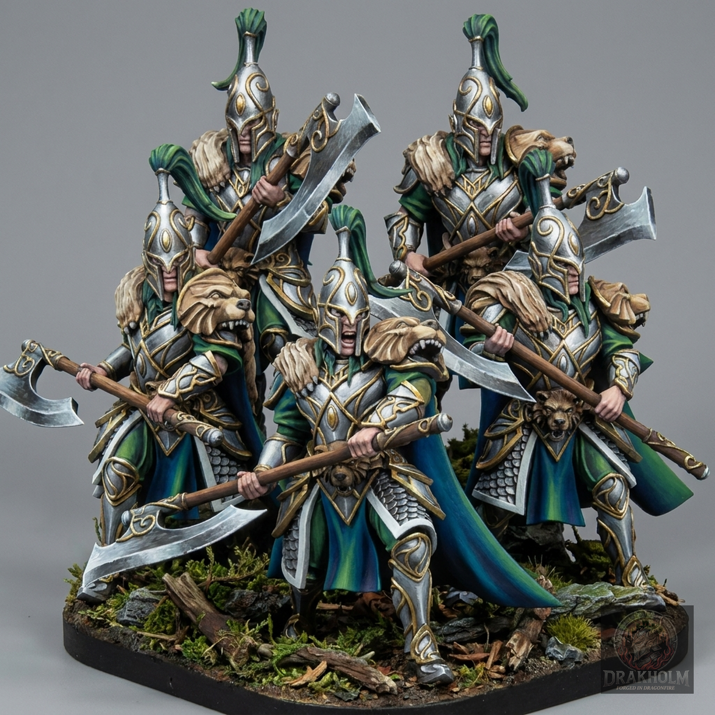 Miniatura pintada en resina 32mm - Drakholm