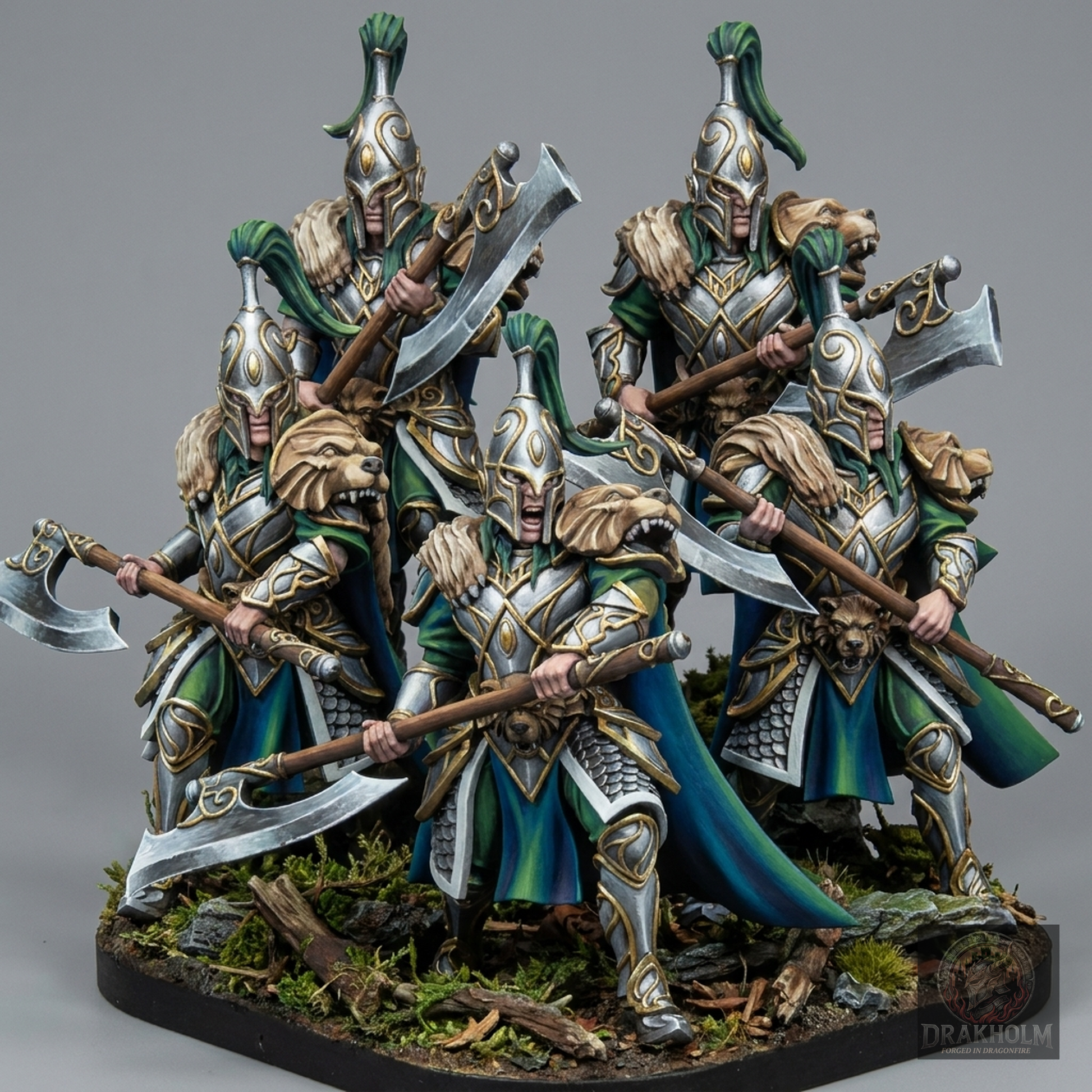 Miniatura pintada en resina 32mm - Drakholm